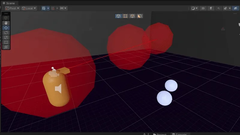 GIF of player scanning for dodgeballs